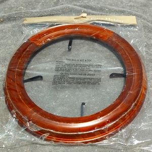 Wood plate holder. New in package.